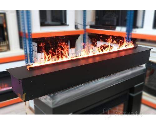 3D электроочаг Real Flame Line-S 150 3D Matte Black в Астрахани