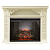 Каминокомплект Real Flame Izabella 33 (белый дуб)+Leeds 33 DDW